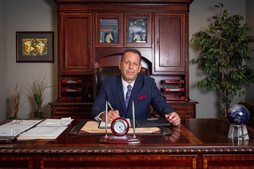 Philip L. Arnel in his office